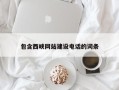 义乌包含西峡网站建设电话的词条